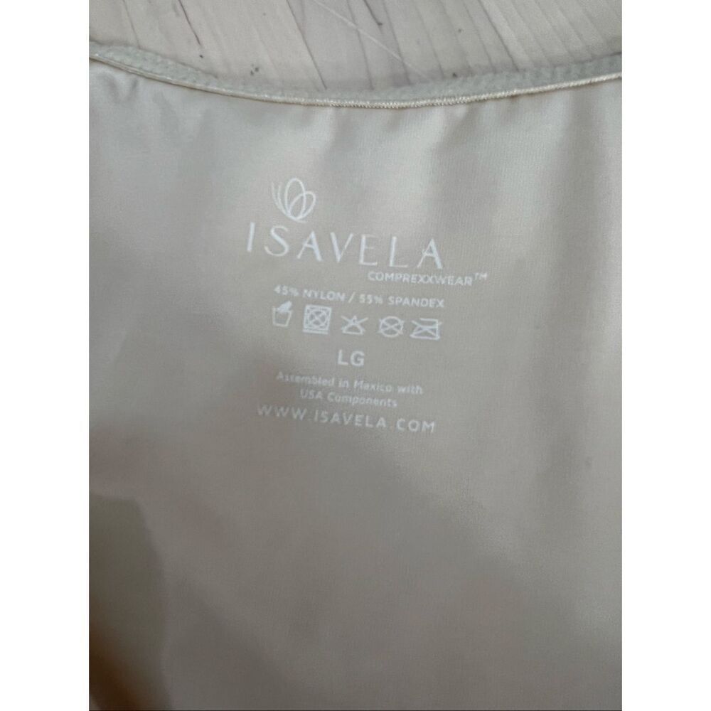 Isavela Compression Post Surgery Bodysuit Beige Large Side Zipper Hook & Eye - Picture 13 of 14